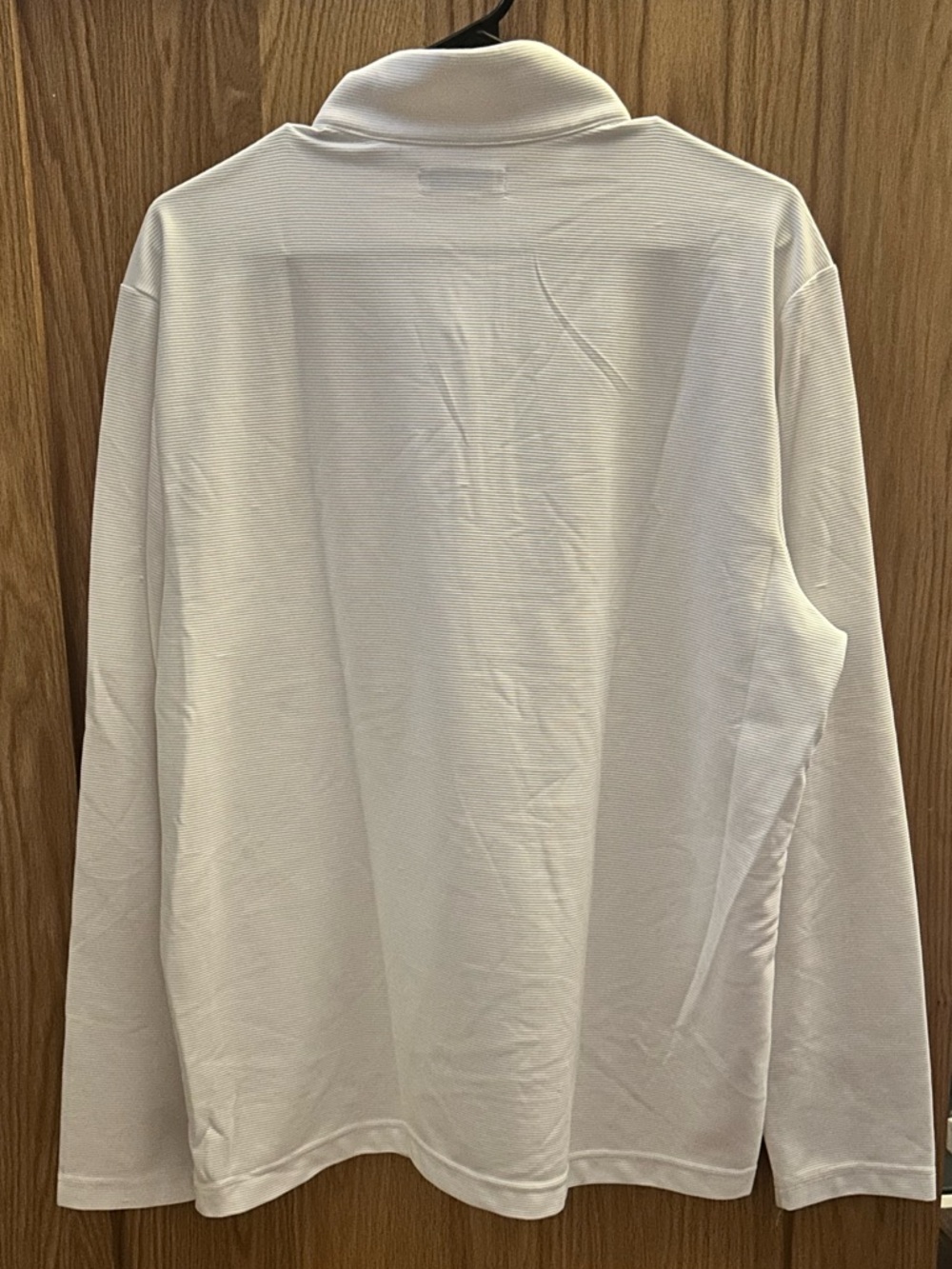Cubavera White Ribbed-Quarter Zip - Picture 4 of 6